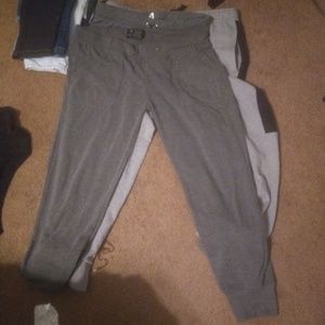 Gray sweatpants